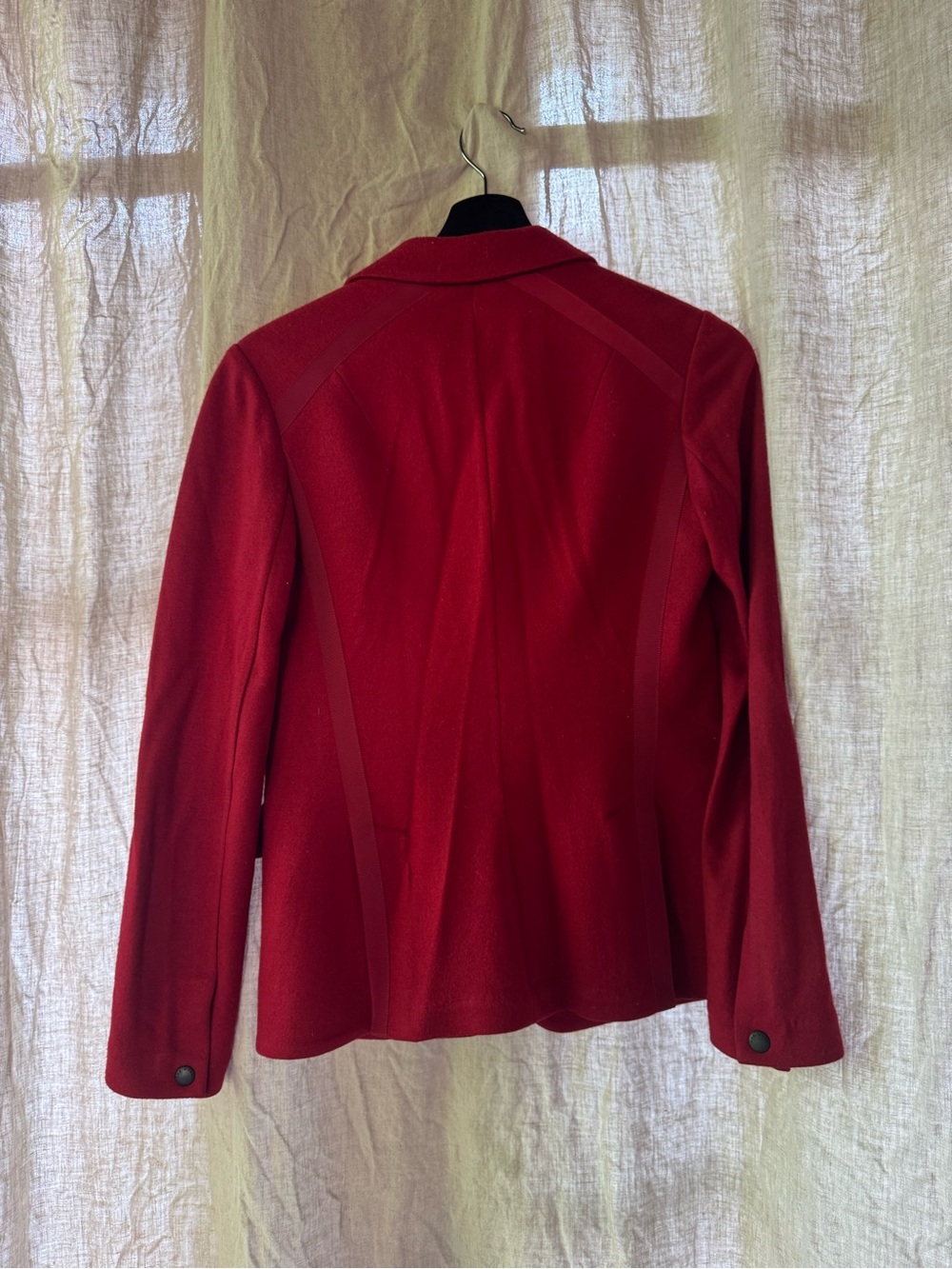 rag & bone Red Single-Button Wool Blazer - Picture 3 of 3